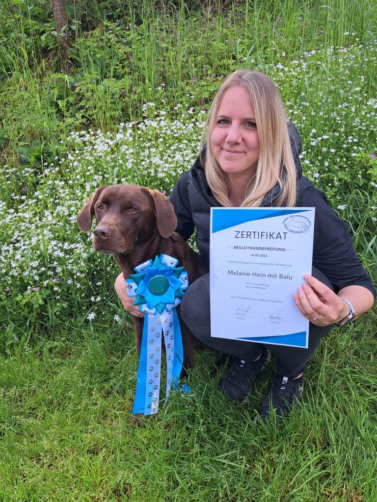 Melanie Hein mit Balu